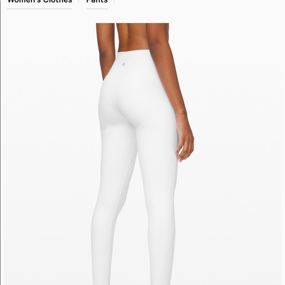 White Wunder Under Lululemon leggings